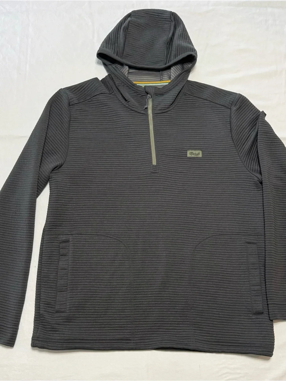 Marsh Wear Gray Ribbed Pullover - Picture 1 of 6